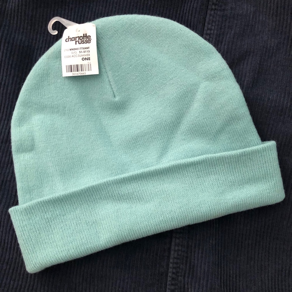 Turquoise beanie
